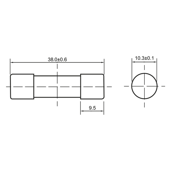 Fusibles PV dimensiones