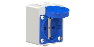 Tomacorrientes tipo Schuko IP44